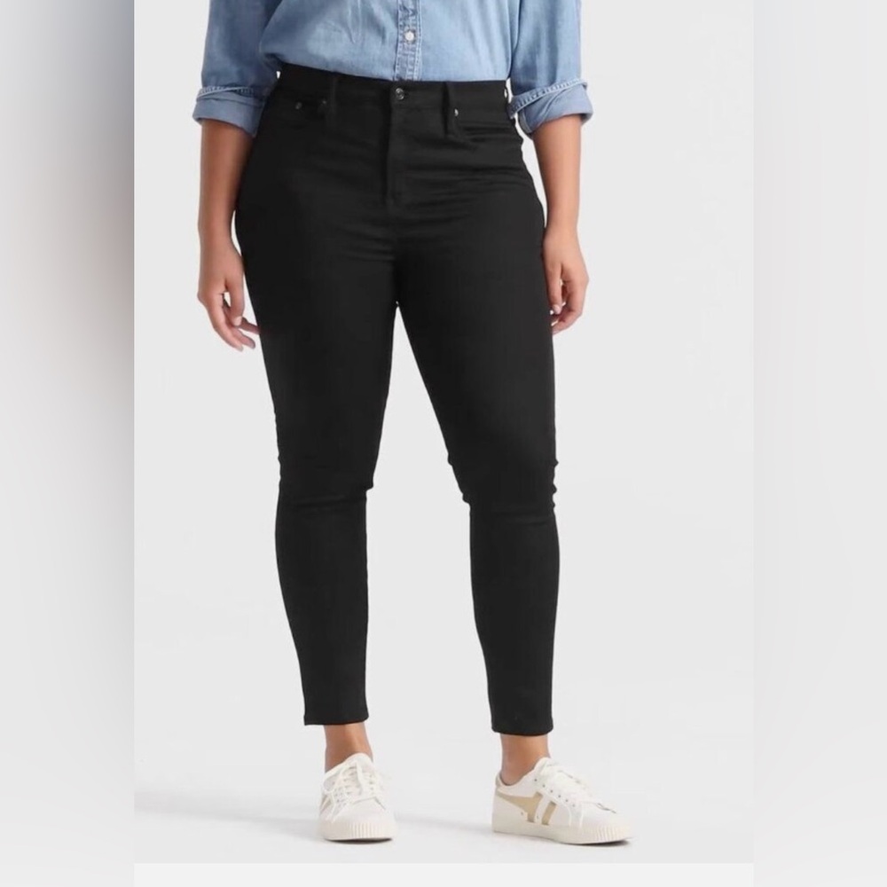J.Crew True Black 10" Highest-Rise Toothpick Plus Size Jeans Size 36 (22-24)